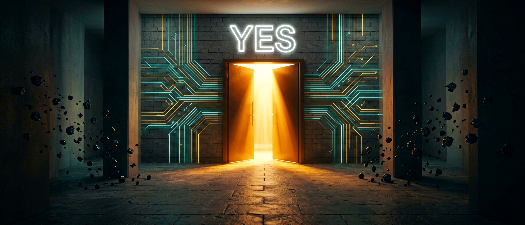 Abstract visualization of IT as a collaborative partner and catalyst for institutional growth