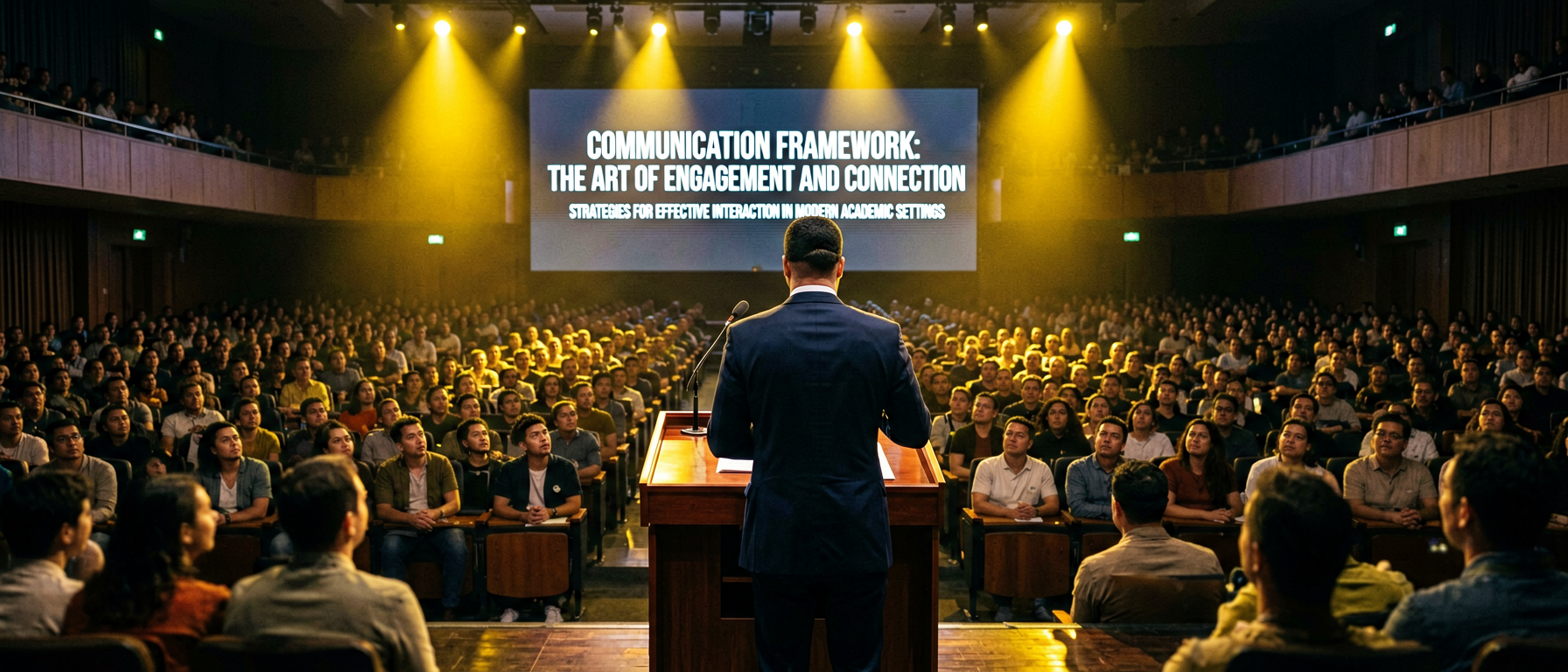 IT leader presenting confidently to a diverse and engaged audience
