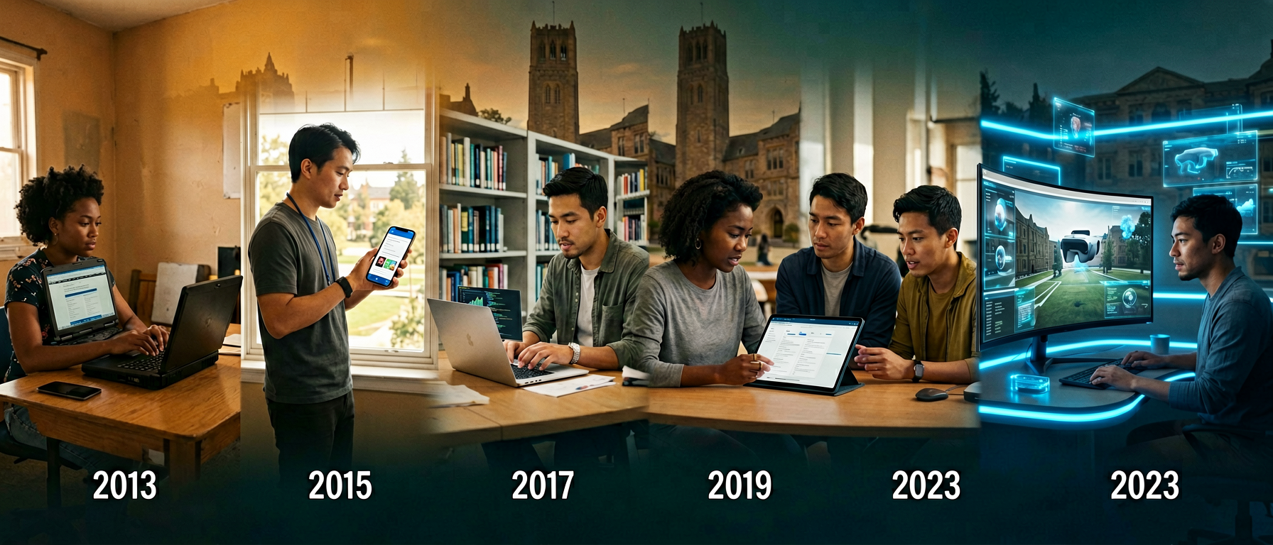 Decade-long evolution of online learning across the Claremont Colleges